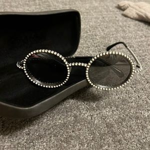 Chanel pearl round sunglasses